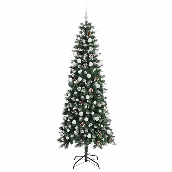 vidaXL Künstlicher Weihnachtsbaum mit 300 LEDs Grün 86 x 86 x 210 cm