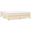 vidaXL Boxspringbettgestell Creme 160x200 cm Stoff