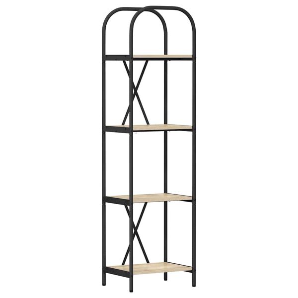 vidaXL B&uuml;cherregal Sonoma-Eiche 40 x 30 x 146 cm Holzwerkstoff