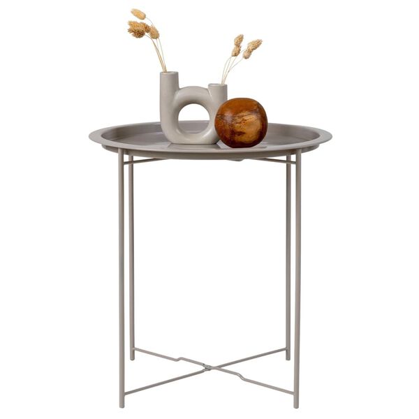 House Nordic Beistelltisch Anne 47 cm Rund Grau Beige
