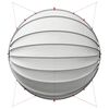 vidaXL Pool-Dome Grau und Orange 592 x 590 x 275 cm