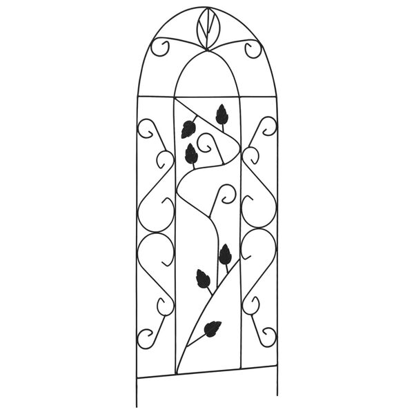 vidaXL Rankgitter 3 Stk. Schwarz 40&times;100 cm Eisen