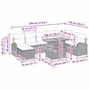vidaXL Garten-Sofa-Set mit Speicher 9 pcs Schwarz Poly Rattan