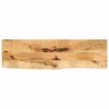vidaXL Tischplatte 110x20x3,8 cm Baumkante Massivholz Raues Mangoholz
