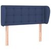vidaXL Kopfteil mit Ohren Blau 103x23x78/88 cm Stoff