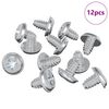 vidaXL Schloss-Schrauben 12 stk. Silber M4 x 5 mm Eisen