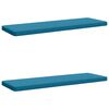 vidaXL 2-teilige Bankkissen VUGHT 2 stk. 100 % Polyester Himmelblau