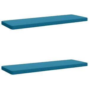 vidaXL 2-teilige Bankkissen VUGHT 2 stk. 100 % Polyester Himmelblau