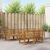 vidaXL Outdoor-Sofagarnitur mit Kissen 7 pcs Natur und Beige