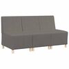 vidaXL Modulares Armfreies Sofa 3 stk. Hellgrau Cordstoff