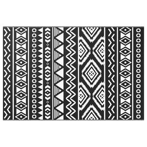vidaXL Outdoor-Teppich ARAKIL Schwarz 120x180 cm PP