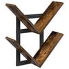 vidaXL Wandregal Raucheiche 43 x 15 x 47 cm Holzwerkstoff