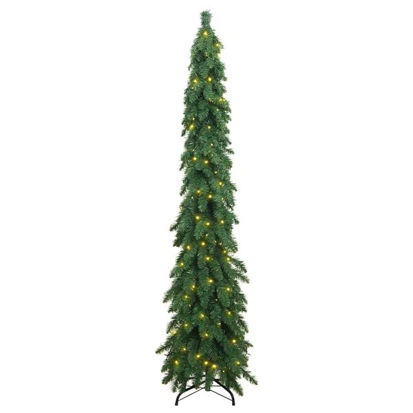 vidaXL Künstlicher Weihnachtsbaum mit Beleuchtung 100 LEDs 180 cm