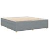 vidaXL Bettgestell ohne Matratze Hellgrau 180x200 cm Stoff
