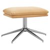 vidaXL Fu&szlig;hocker Creme 60x60x35 cm Mikrofasergewebe