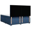 vidaXL Boxspringbett mit Matratze Blau 200x200 cm Stoff