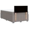vidaXL Boxspringbett mit Matratze Taupe 120x190 cm Stoff