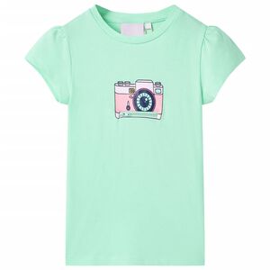 Kinder-T-Shirt Knallgr&uuml;n 116