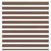 vidaXL Doppelrollo Braun 150x100 cm Stoffbreite 145,9 cm Polyester