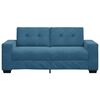 vidaXL Zweisitzer-Sofa Blau 180x77x82 cm Samt