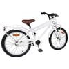 vidaXL Kinderfahrrad 18 Zoll f&uuml;r 5-7 Jahre alt Wei&szlig;