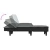 vidaXL Schlafsofa in L-Form Dunkelgrau 255x140x70 cm Stoff