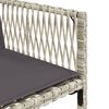 vidaXL 9-tlg. Garten-Essgruppe mit Kissen Hellgrau Poly Rattan