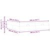 vidaXL Bettgestell mit Matratze mit Matratze 2 pcs Hellgrau Stoff