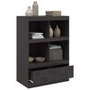 vidaXL Highboard Schwarz 67x39x95 cm Stahl
