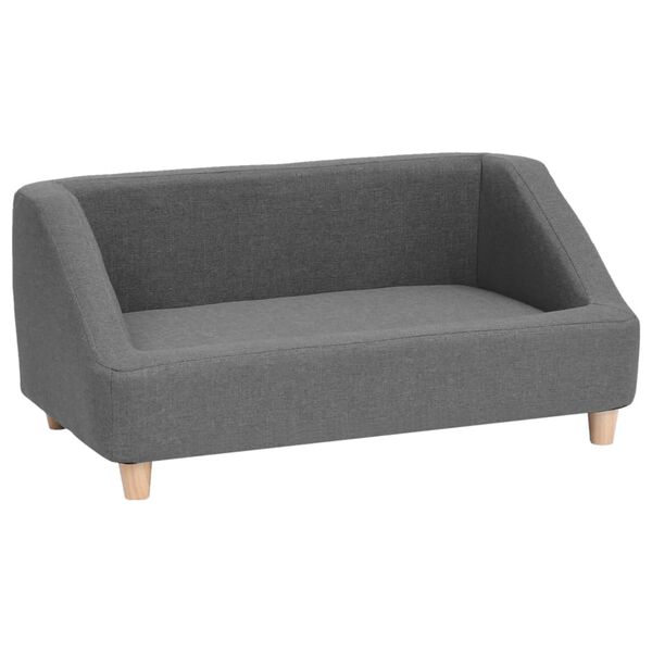 vidaXL Hundesofa Grau 85x50x39 cm Leinen