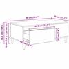 vidaXL Couchtisch mit Schubladen Altholz 90 x 50 x 35 cm Holzwerkstoff