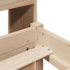 vidaXL Massivholzbett mit Regal ohne Matratze 90x200 cm Kiefer