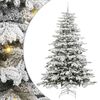 vidaXL K&uuml;nstlicher klappbarer Weihnachtsbaum Wei&szlig; 240 cm PE und PVC