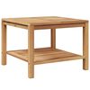 vidaXL Couchtisch Braun 60 x 60 x 45 cm Teak-Massivholz