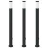 vidaXL Pollerleuchten mit Auslass 3er 110 cm Edelstahl IP44