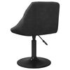 vidaXL Esszimmerst&uuml;hle 4 Stk. Drehbar Schwarz Samt