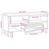 vidaXL TV-Einheiten mit Schubladen Wei&szlig; 105 x 33 x 46 cm Holzwerkstoff