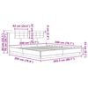 vidaXL Bettgestell mit Kopfteil Artisan-Eiche 200 x 200 cm