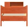 vidaXL Massivholzbett ohne Matratze Wachsbraun 75x190 cm Kiefernholz