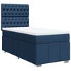 vidaXL Boxspringbett mit Matratze Blau 80x200 cm Stoff