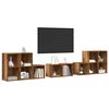 vidaXL TV-Schrank Set Wandmontiert 8 pcs Altholz Holzwerkstoff