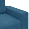 vidaXL Sofa 3 pcs Blau Leinenmischgewebe