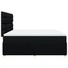 vidaXL Boxspringbett mit Matratze Schwarz 180x200 cm Stoff