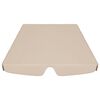 vidaXL Ersatzdach f&uuml;r Hollywoodschaukel Beige 188/168x145/110 cm