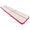 vidaXL Aufblasbare Gymnastikmatte mit Pumpe 700x100x20 cm PVC Rosa