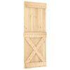 vidaXL T&uuml;r NARVIK 80 x 210 cm Massivkiefer (Unbehandelt) Natur