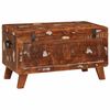 vidaXL Aufbewahrungsbox mit Speicher 70 x 35 x 40 cm Massives Altholz