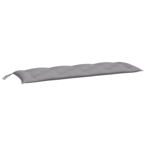 vidaXL Gartenbank-Auflagen 2 Stk. Grau 150x50x7 cm Oxford-Gewebe
