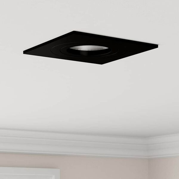 vidaXL Spotlight 12 pcs Schwarz 9 x 9 x 2 cm Aluminium