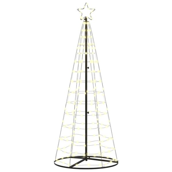 vidaXL LED-Weihnachtsbaum mit 390 LEDs Warmes Weiß 250 cm Eisen